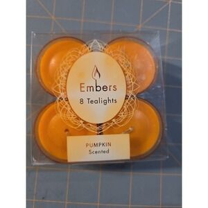 Embers 8 Tralights Pumpkin Scented Christmas Tree Shops NT101PPT8$ Thailand NIP